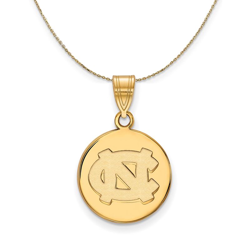 14k Yellow Gold North Carolina Medium Disc Necklace - 24 Inch 1533$